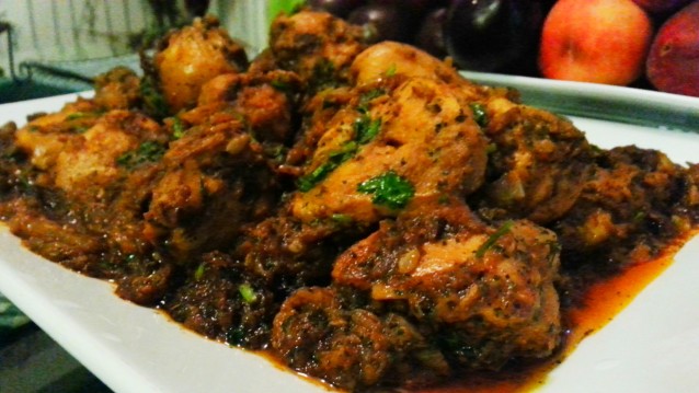 Dahi Methi Murgh- Yogurt Fenugreek leaves Chicken Curry