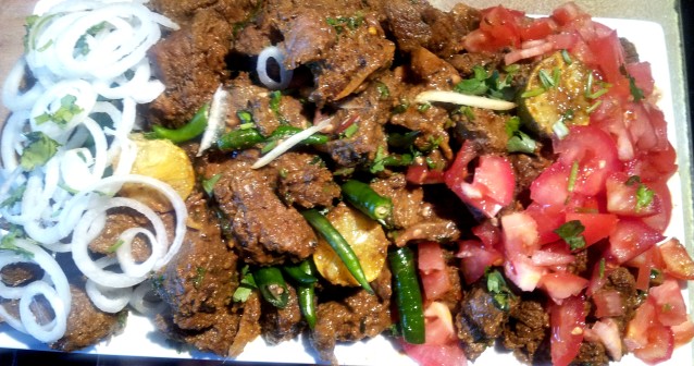 Bolochi Namkeen Gosht – Saltish Mutton Fry