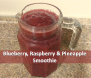Blueberry, Raspberry & Pineapple Smoothie