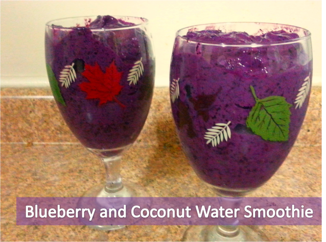Blueberry and Coconut Water Smoothie