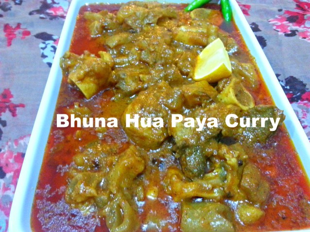 Bhuna Hua Paya Curry
