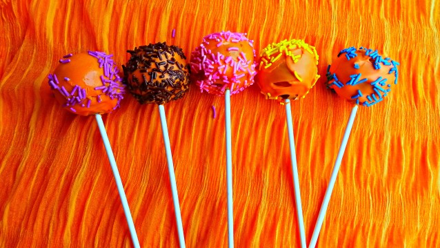 Orange Cake Pops