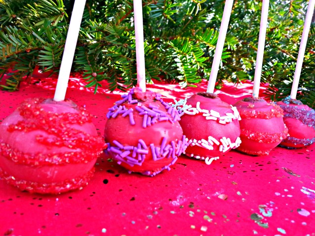 Chocolate Cherry Fudge Cake Pops