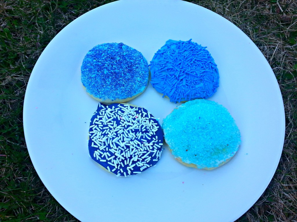 Blue Frosting Sugar Cookies