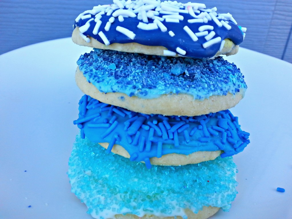 Sugar Cookies with Frosting and Sprinkles