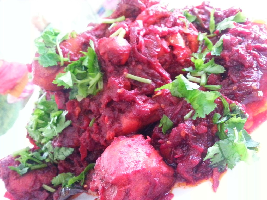 Chukandar Chicken Salan