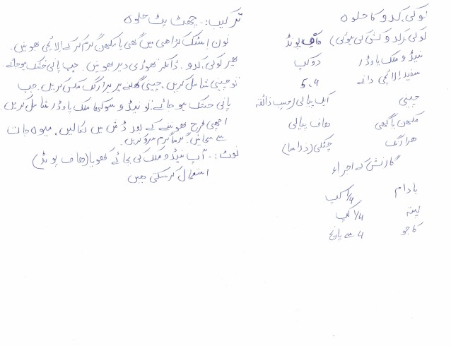 Lauki ka Hawa Recipe in Urdu