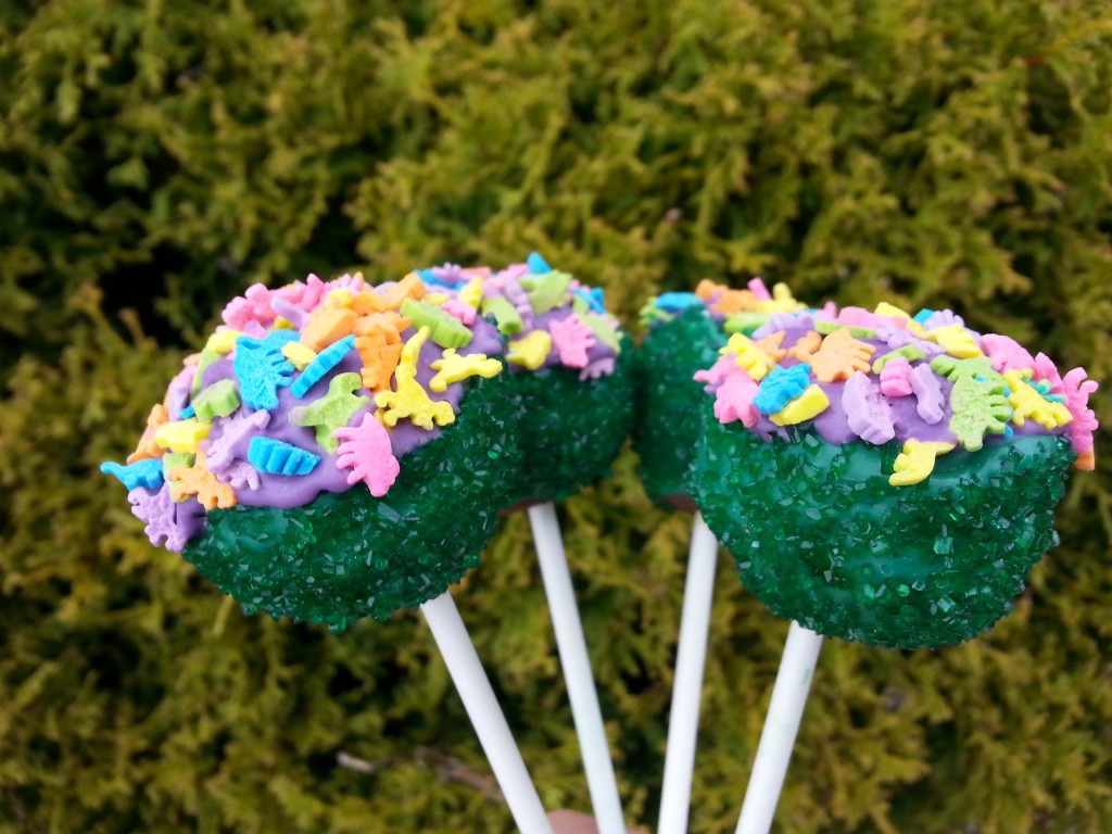 Green Purple Cakepops