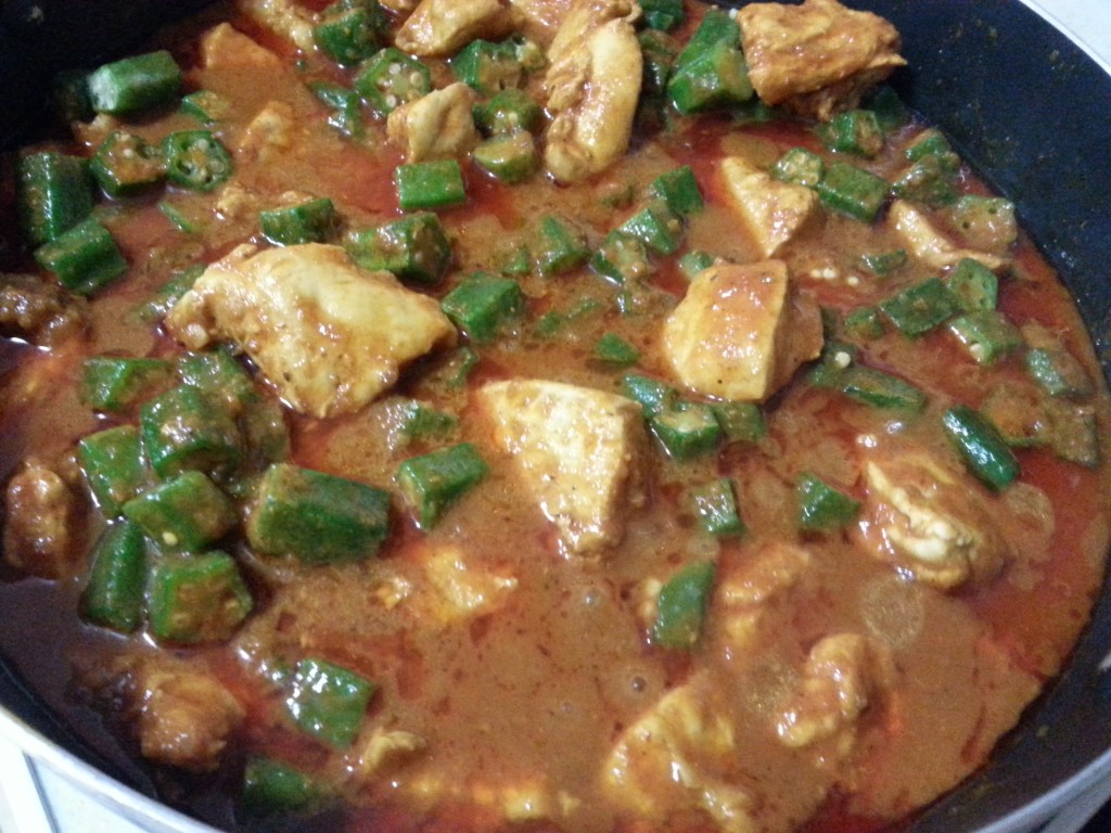Chicken with Okra 