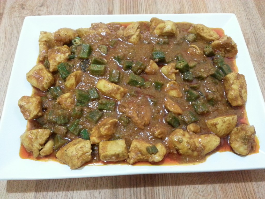Chicken Bhindi Masala- Okra Chicken 
