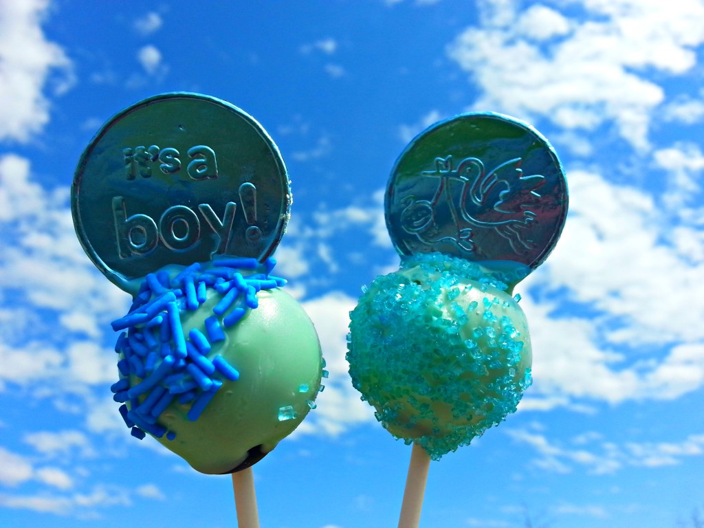 baby boy cake pops