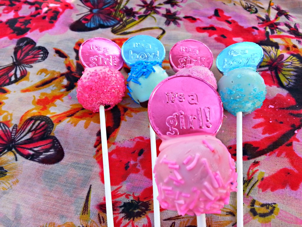 Pink and Blue Cake Pops