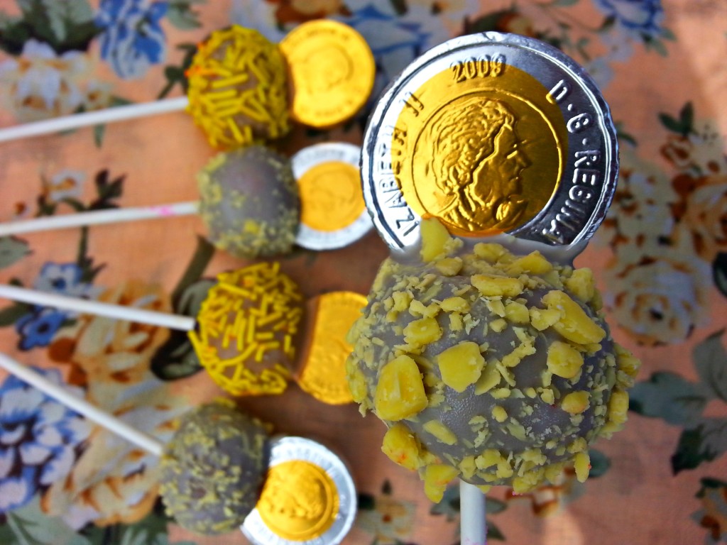 Gold and Sliver Cake Pops