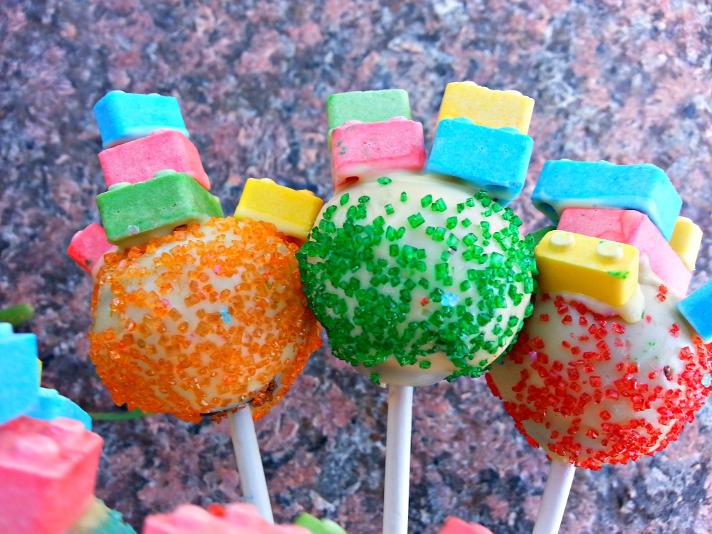 Colorful Lego Cake Pops