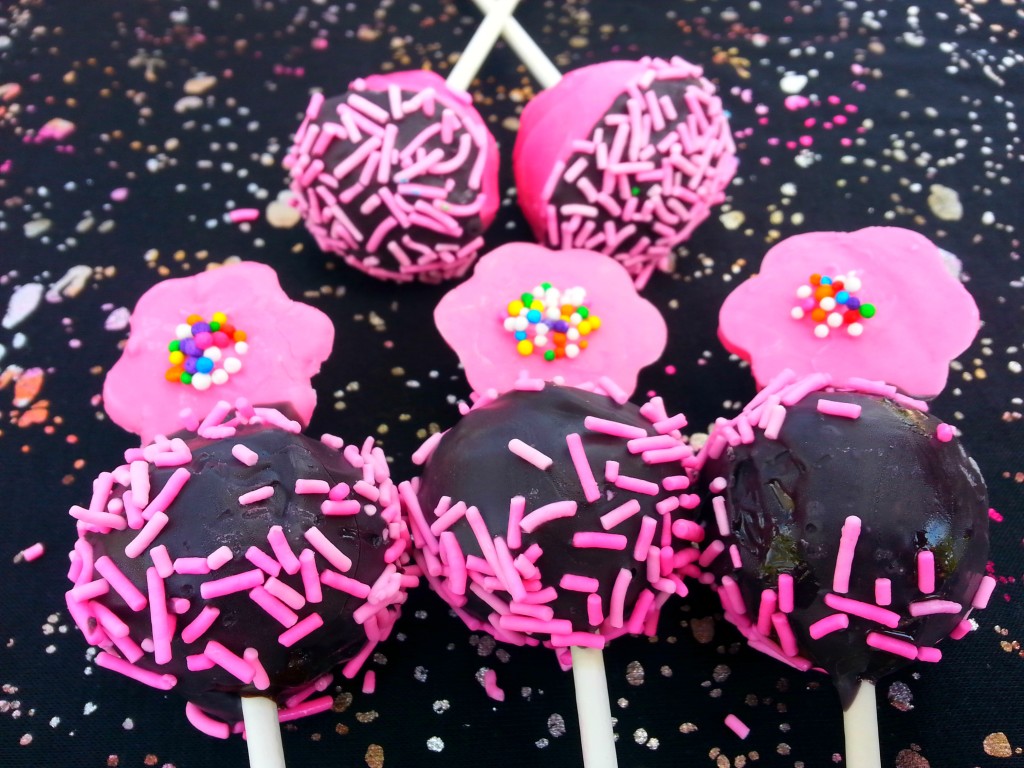 Black Pink Cake Pops