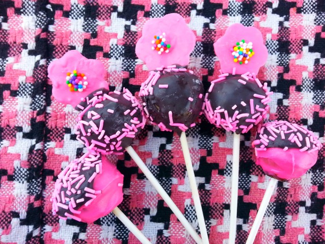 Black and Pink Cake Pops