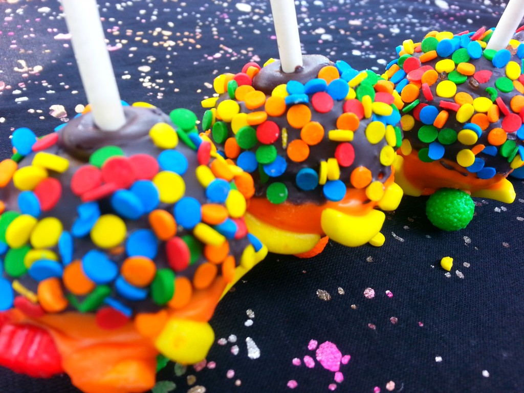 colorful cake pops