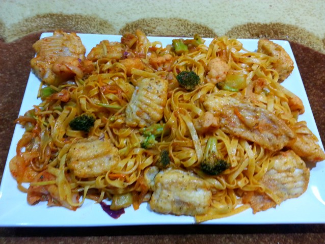 Tagliatelle Fish Pasta