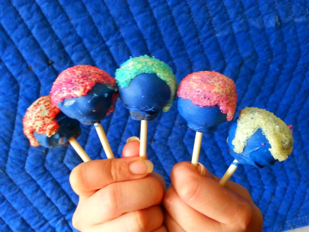 Dark Blue Cake Pops