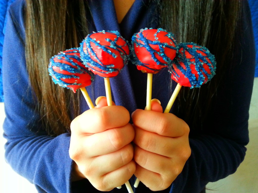 Red Blue Cakepops