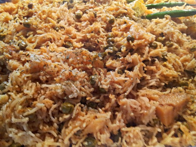 Matar and Aloo Pulao