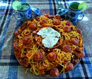 Spaghetti with Chicken Meatballs