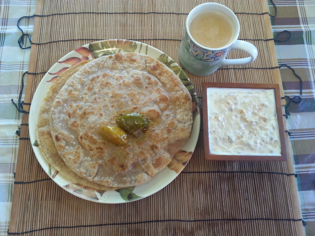 Paratha fried with ghee