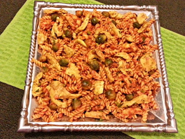 Chicken Fusilli Pasta with Brussels Sprouts