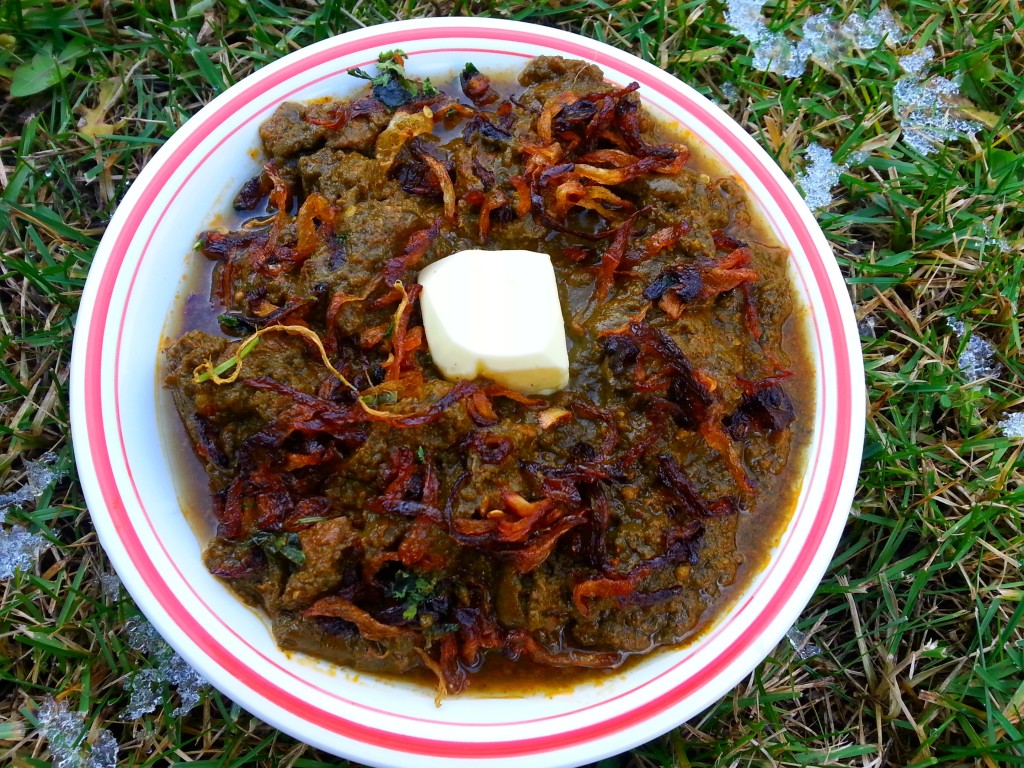 Makhani Saag wala Gosht (Buttery Lamb and Mustard Greens) 