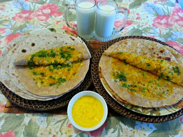 Aloo Pyaz Paratha Recipe- Flatbread Stuffed with Potato and Onions- Asli Ghee