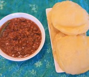 Bean Curry with Puri