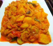 Tauri Aloo ki Sabzi (Vegan Stewed Zucchini & Potato Curry)